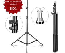 150cm Photography Tripod Light Stands With 1/4 Screw Head Adjustable Light Stand Photo Tripod For Phone Ring Light Photo Studio