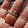 Sumiyaki Butterfly Faux Pearl Adjustable Ring Image 2