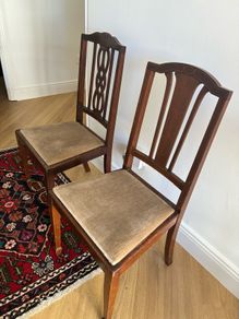 2 Mahogany Chairs