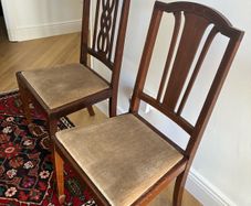 2 Mahogany Chairs