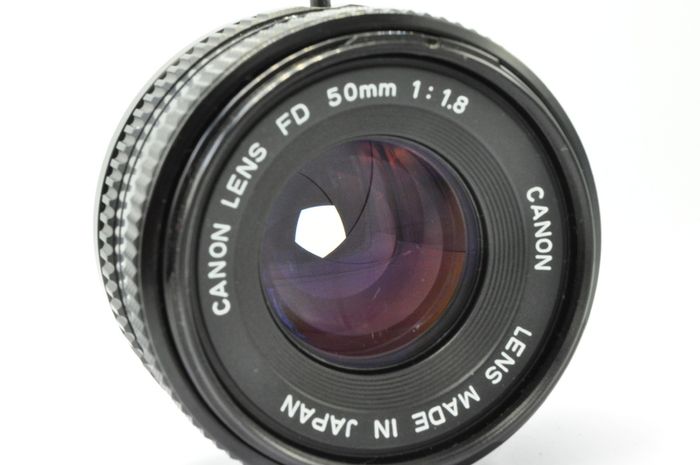 Canon AE-1 Program Silver/ Chrome 35mm SLR Film Camera with fast Canon FD 50mm f1. 8 FDn, Recently FULLY SERVICED and in Good Condition.