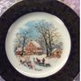 Winter Scene China Plate Image 2