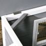Wooden Dog Kennel for Outside, for Medium Dogs, b5Hx97L x72Wcm. Grey Image 4