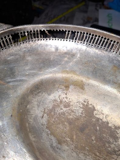 Lot of Large Old Silver Plate Trays for sale as a lot, Postage Available Price for the lot
