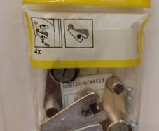 Fittings for hidden connection of cabinet walls