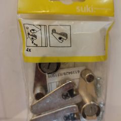 Fittings for hidden connection of cabinet walls