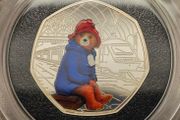 Royal Mint 2018 Silver Proof 50p Fifty Pence Paddington at the Station Coin in Original Holder with COA