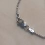 Beautiful diamond pendant 18ct white gold 19 round brilliant cut diamonds 2g, D18 free reg post Image 6