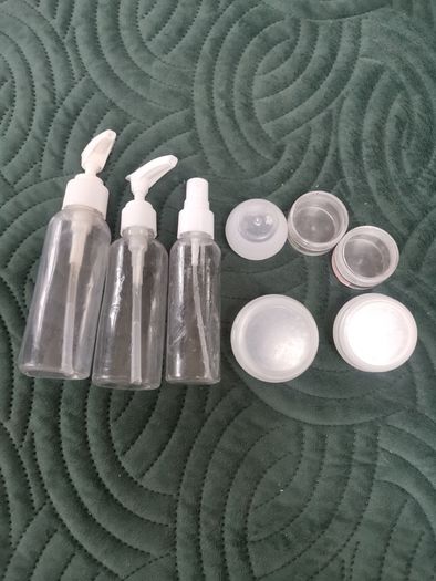 Travel  storage jars and bottles