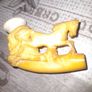 Antique Hand Carved Real Meerschaum Pipe depicting a Horse Image 6