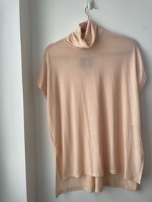 Vila cream tan top size small - New