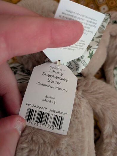 Jellycat x Liberty Shepherdley Bunny BNWT