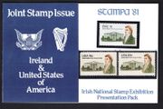 1981 Ireland Stampa Public Souvenir on James Hoban joint issue presentation pack
