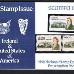 1981 Ireland Stampa Public Souvenir on James Hoban joint issue presentation pack