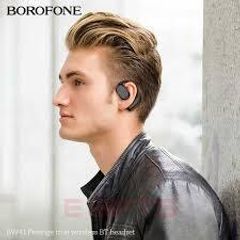 Borofone BW41 Air Conduct True Wireless Bluetooth Earphone 10 Hours Single Headset Battery (High Quality)