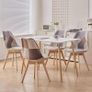 4 x Patchwork Dining Chairs Image 3