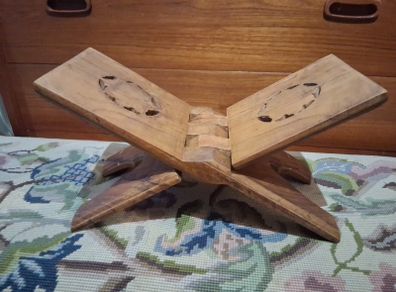 Folding carved Book stand