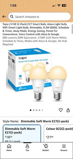 Tapo light bulbs (6pcs)