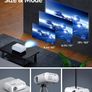 Mini Projector, ClokoWe Portable Movie Projector with 6500 Lux,1080P Full HD Video Projector Compatible with iphone/ Android Smartphone/Tablet/Laptop/PC/TV Stick/PS4/USB/HDMI (FREE POSTAGE) Image 6