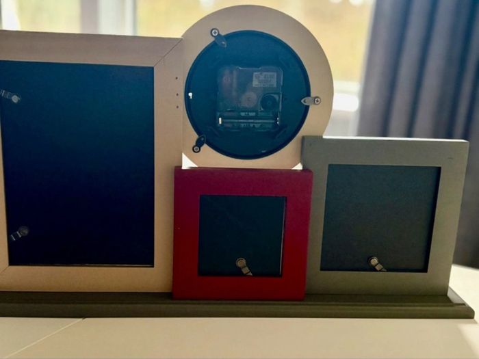 Photo and clock Display