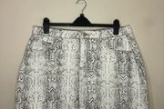 Snake print skirt (size 18)