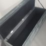 Pouffe/Storage box, grey velvet Image 4