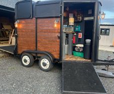 Converted horse box coffee trailer ready to go