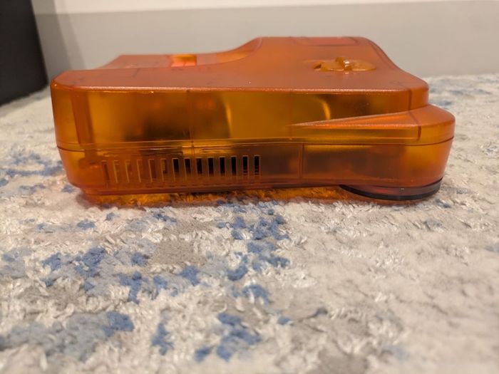 Nintendo N64 Funtastic Fire Orange Console Perfect Condition