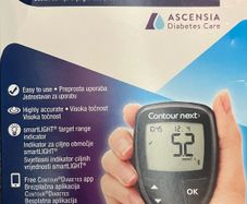 Contour next Diabetic Blood Glucose Meter monitoring system with Bluetooth