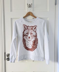 Fox Graphic Sweatshirt by Fauna Size Small