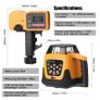 360 Rotary Laser Level 300m Range Self-Leveling Vertical Horizontal Cross Line Measurement Instruments Construction NEW Image 2