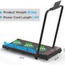 Folding Treadmill with 8% Incline, 3 In 1 Under Desk Walking Pad for Home and Office, 3 Adjustable Incline,1-12 KM/H, Portable Treadmill with LED Display, Remote Control Image 2