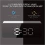 Mirror Alarm Clock, Digital Alarm Clock 3" LED Display with Light Sensing Dimming Mode, Snooze, Adjustable Brightness, Bedside Clock for Bedroom Living Room Home Decor (FREE SHIPPING) Image 6