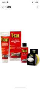 T-Cut Headlight Restoration Kit Polishing Restorer Sealant Headlamp + PAD