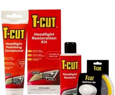 T-Cut Headlight Restoration Kit Polishing Restorer Sealant Headlamp + PAD