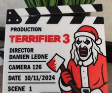 Annabelle/ Terrifier 3 display scene clap board
