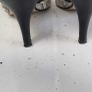 PROFILE python and plain black high heels Sz 7UK (Fit 7-7.5UK) Image 4