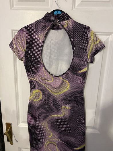 new Bershka cut out back dress