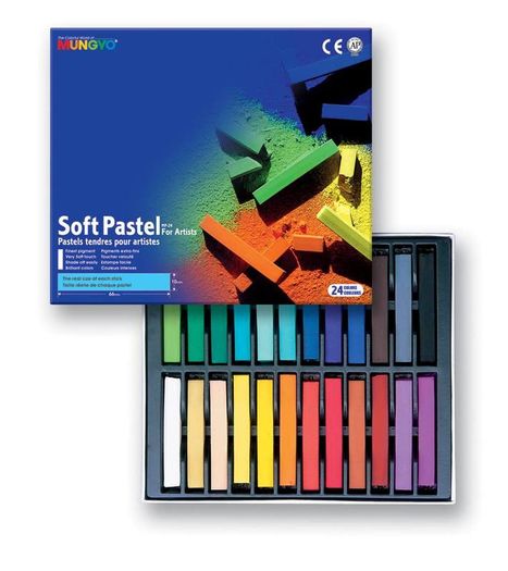 Mungyo Artist's Soft Pastels (24 Multicolour)