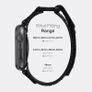 Nereides Compatible with Apple Watch Straps Series 11 10 9 8 7 6 5 4 SE 3/2/1 Ultra 3/2/1, Nylon Sport Replacement Band for iWatch Strap 46mm 45mm 44mm 49mm (L, Black) Image 3