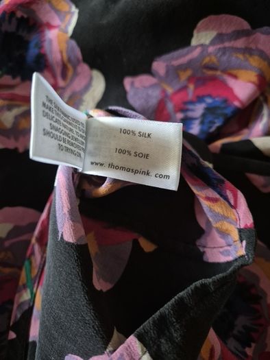 Designer Label "pink" Blouse 100% SILK