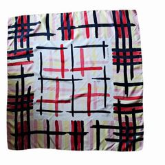Burberry abstract print large silk scarf