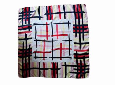 Burberry abstract print large silk scarf