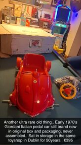 Rare 1970s Giordani Italian pedal car