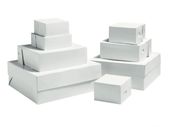 Lot of 10 Large White Cake Boxes 14 x 14 x 6 inches cake Box bakery 35 x 35 x 15 cm brand NEW box flatpack eco friendly