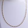 Vintage Solid 9Ct Yellow Gold 375 Figaro Necklace Chain ,  length 16" - 3,7g Image 2