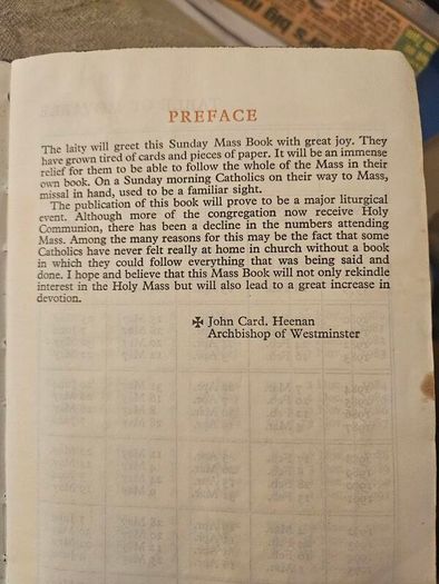 The Sunday Missal. 1970s-80s Published By Collins. Paperback In FAIR Condition.  See Photos For Same.