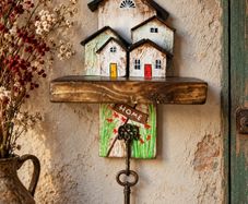 Handcrafted wooden key holders!