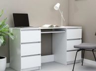 main image for ad Writing Desk White 140x50x77 cm Chipboard