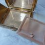 Rare and Genuine Art Deco AGME Switzerland Gold Tone Mother of Pearl Compact with Adjustable Initials Image 5